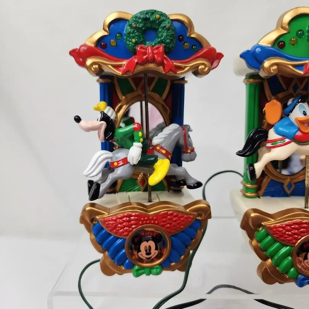 Mr. Christmas 1993 Mickey Holiday Carousel • Tested Works • Animated Ornaments